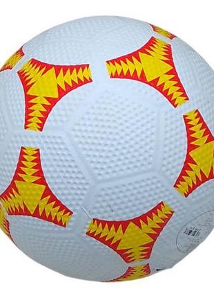 Мяч футбольный (номер 5), резиновый, желтый