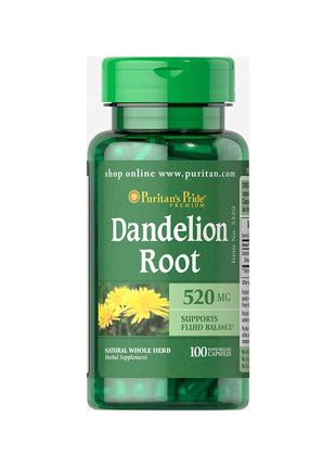 Dandelion Root 520 mg, 100 капсул