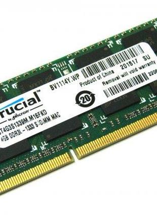 Оперативная память для ноутбука Crucial 1Rx8 SO-DIMM DDR3 4GB ...