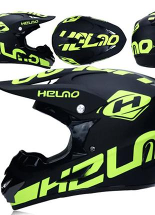 Мото шлем для мотокросса или квадроцикла эндуро Helmo Размер L...