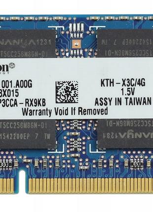 Оперативная память для ноутбука Kingston SO-DIMM DDR3 4GB 1600...