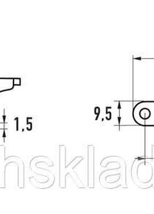 Защелка нержавка 0/30 А4 AISI 316 (88 x 38 мм Код/Артикул 132