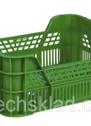 Ящик пластиковий 400х300х155/110 мм зелений Код/Артикул 132 ST...