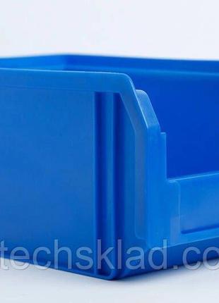 Стеллаж 1800 мм с пластиковыми ящиками синими премиум 230х145х...