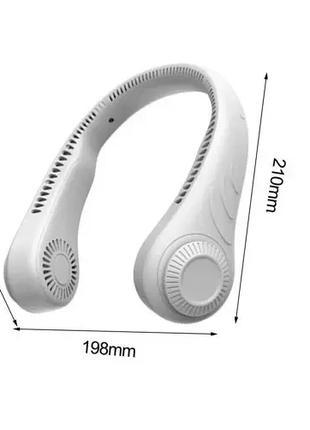 Вентилятор беслопастный на шею Wuye FA12X мини портативный с а...