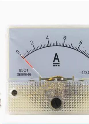 DC Аналоговий амперметр, вимірювач постійного струму 0-10А
