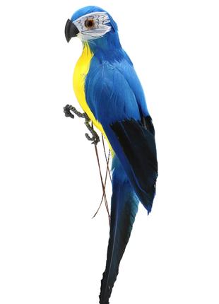 Реалістичний папуга Декор синій ABC