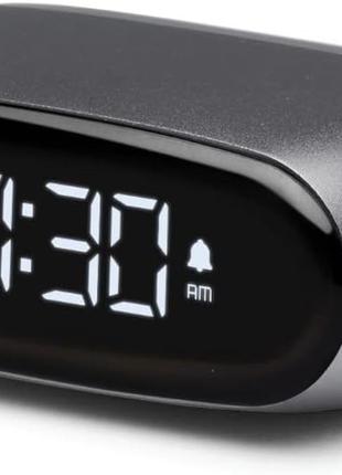 Компактный мини-будильник Lexon MINUT с ЖК-экраном VA,цвет серый