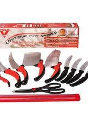 Ножи Contour Pro Knives 10 ед нержавеющей стали и силикона чер...