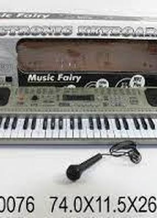 Детский пианино синтезатор с микрофоном MQ-807USB батарейки 54...