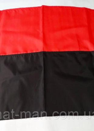 Прапор червоно-чорний великий: 140 на 90см, з креп-сатину Код/...