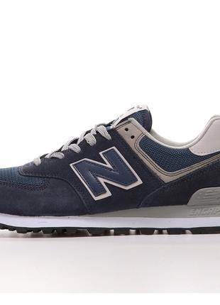 Мужские кроссовки New Balance 574 Blue Grey ML574EVN, синие за...