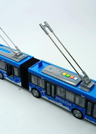 Троллейбус Yi wu jiayu гармошка синий WY915B