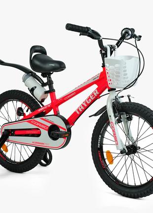Детский велосипед алюминиевый 18 дюймов Corso Tayger ручной то...