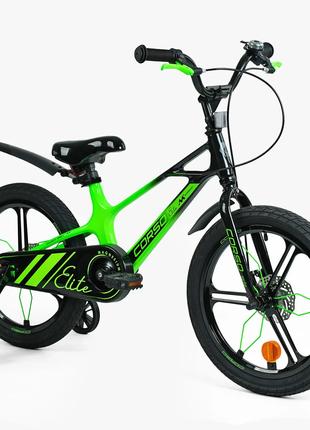 Детский велосипед Corso Elite 18" магниевая рама, дисковые тор...