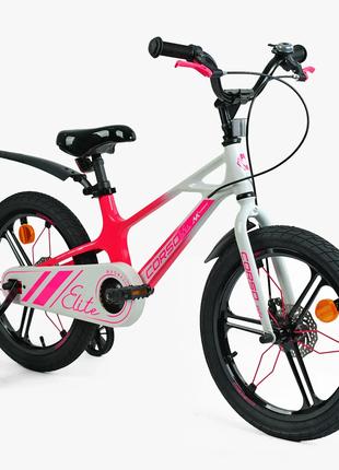 Детский магниевый велосипед Corso ELITE 18" дисковые тормоза, ...