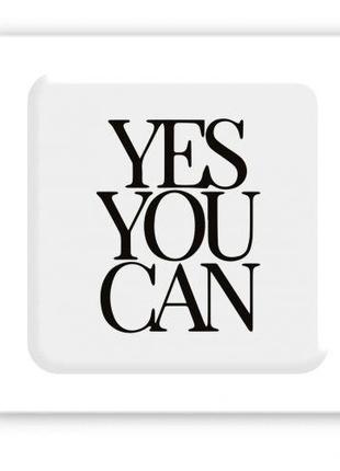 3D-стікер "Yes you can" [tsi238066-ТSІ]