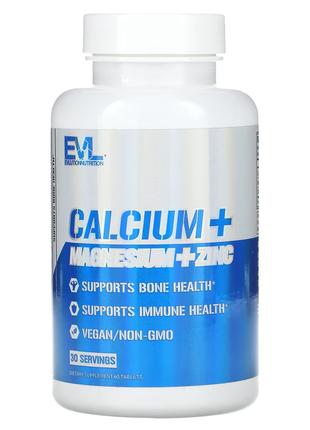 Кальций, магний и цинк Evlution Nutrition Calcium + Magnesium ...