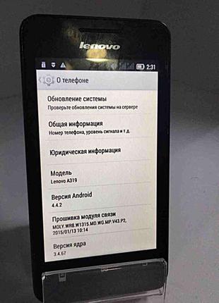 Мобильный телефон смартфон Б/У Lenovo A319