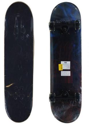 Скейт деревʼяний, однотонний, 80 см