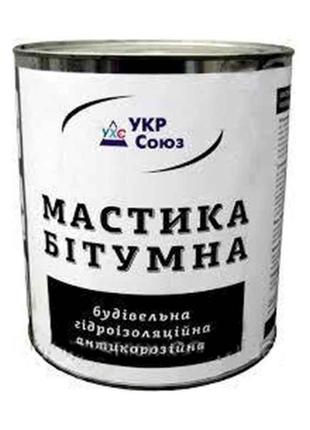 Мастика 0,9кг для гідроізоляції, антикорозійна ж/б ТМ УкрСоюз