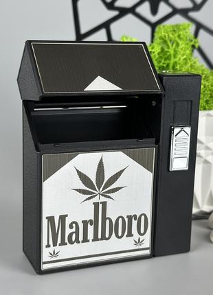 Футляр Marlboro на 20 сигарет + зажигалка Газовая
