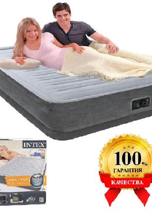 Надувной двуспальный матрас-кровать для сна Intex Comfort-Plus...