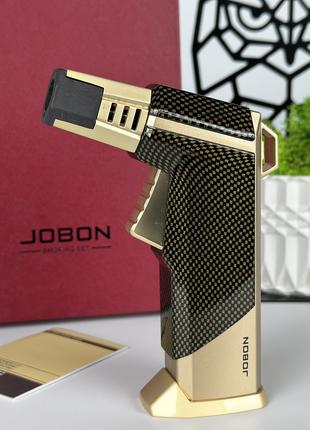 Газовая зажигалка автоген Jobon в подарочной коробке (33735-gold)