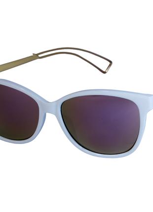 Яркие солнцезащитные очки (6139-4) белые