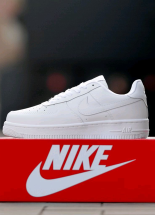 Кросівки nike air force low чоловічі шкіряні найк білі кеди