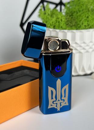 Зажигалка Герб Украины 2 в 1 Газовая + USB зажигалка в подароч...