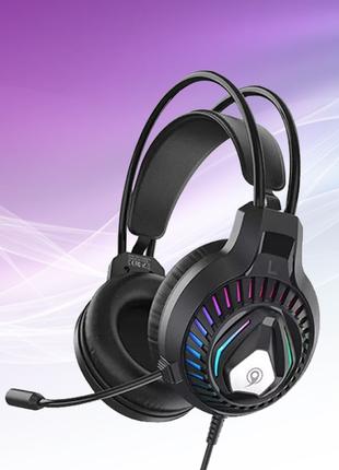 Игровые проводные наушники с микрофоном Gaming Headset 3.5mm &...