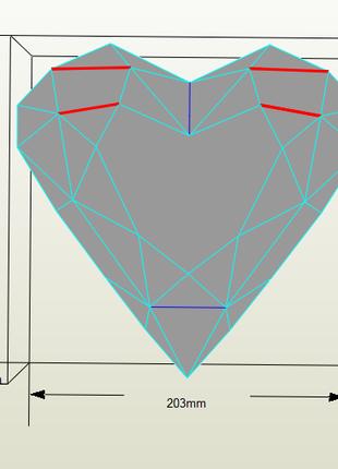 PaperKhan конструктор из картона 3D сердце валентинка открытка...