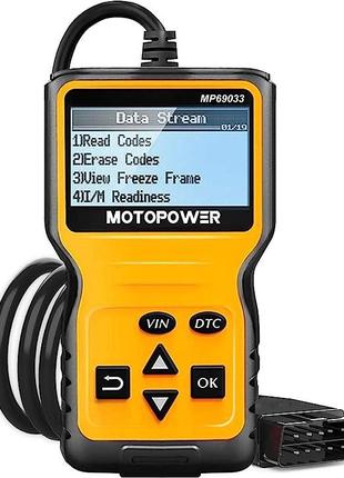 Автомобильный сканер MOTOPOWER MP69033 OBD2