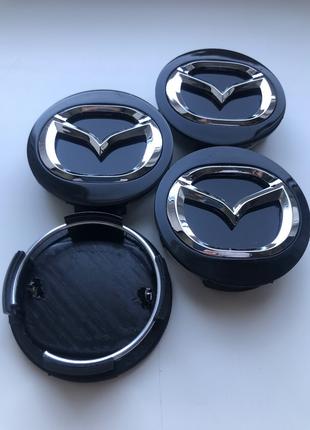 Колпачки заглушки на литые диски Мазда Mazda 57мм, BBM2 37 190...