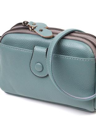 Модная сумка-клатч в стильном дизайне из натуральной кожи 2208...