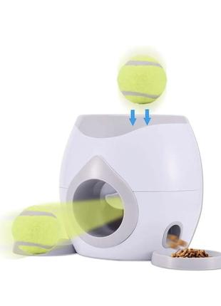 Інтерактивна машина для метання тенісних м'ячів Dog Ball Toy д...
