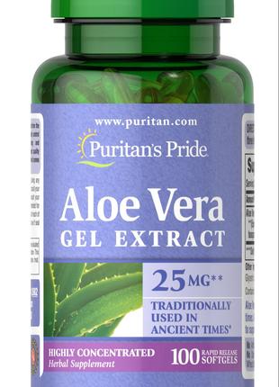 Aloe Vera Extract 25 mg 100 softgels