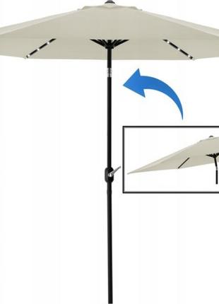 Садовый зонт с LED подсветкой и чехлом 300 см GardenLine GAO15...
