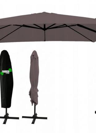 Садовый зонтик с чехлом GardenLine GAO4859 MINI ROMA 250 см ко...