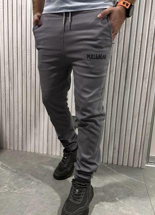Мужской стильные брюки джинс серый