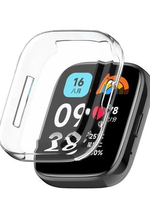 Защитный чехол для смарт часов Redmi Watch 3 Active прозрачный