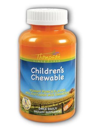 Витамины для детей Thompson Children's Chewable 120 chewable