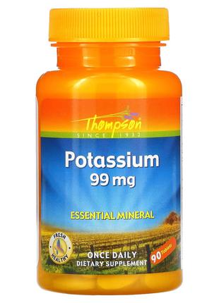 Potassium, 99 mg, 90 Tablets