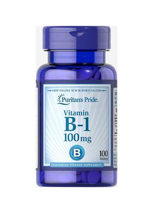 Витамин В1 Puritan's Pride (Vitamin B-1) 100 мг 100 таблеток