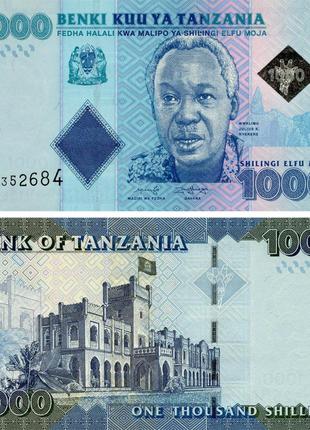 Танзания 1000 шиллингов 2019 UNC (P41с)