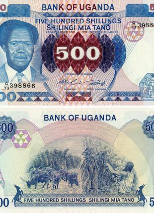 Уганда 500 шиллингов 1983 UNC (P22а)