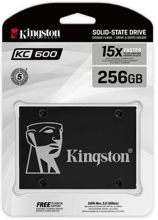 Твердотільний диск 2.5" 256GB Kingston KC600 (SATA 6Gb/s, Read...