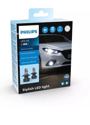 Комплект светодиодных ламп PHILIPS H4 11342U3022X2 Ultinon Pro...