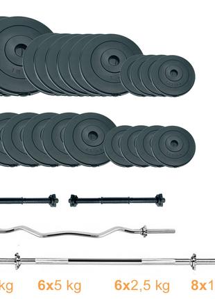 Набір штанг + гантелі Newt Gym Set 2 Rock Pro 90 кг